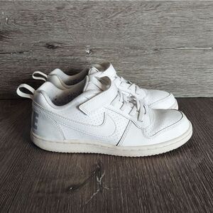 Nike 870025-100 Court Borough Low White Sneakers Size 3Y